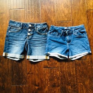 Girls size 7 jeans shorts